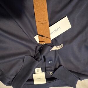 Calvin Klein Men's Navy Blue Polo Shirt